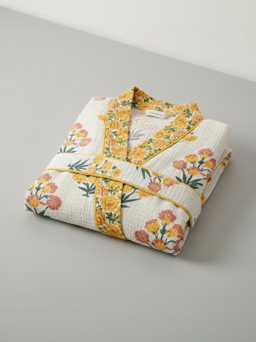 Jinaya's Printed Cotton Bath Robe & Wraps