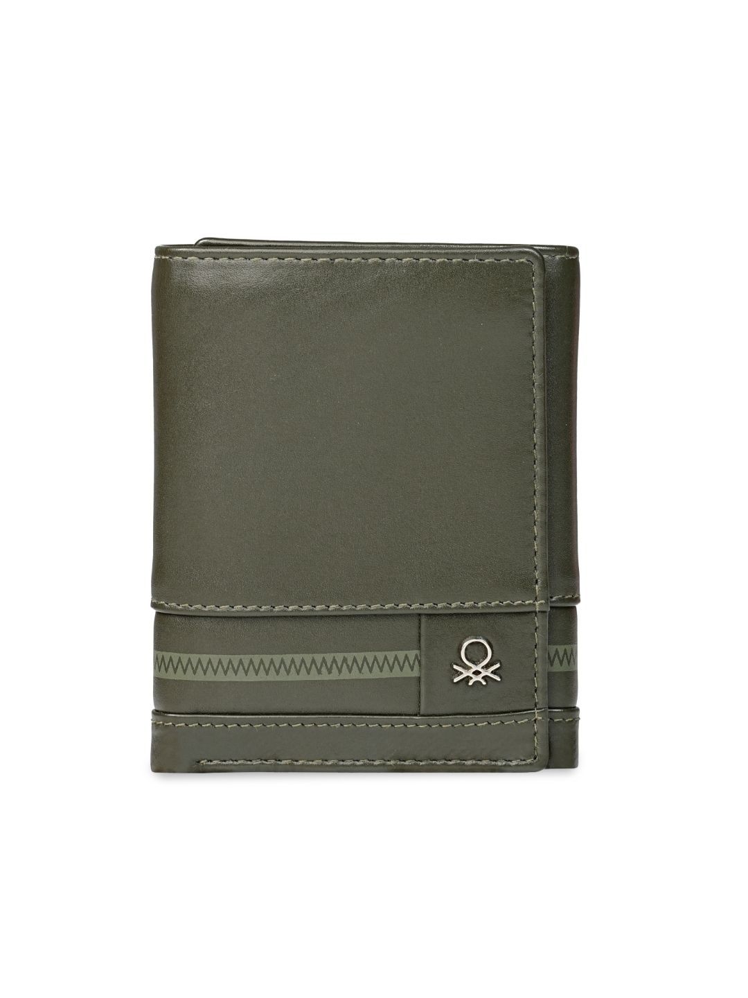 United Colors of Benetton Men Leather Three Fold Wallet-image-28