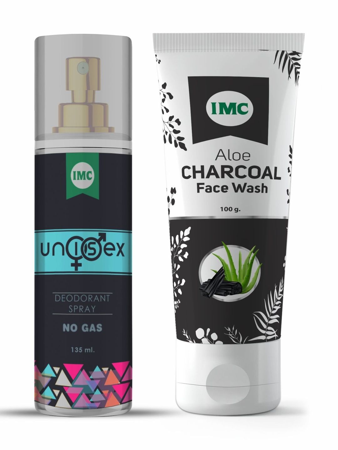 IMC Set Of 2 No Gas Deodorant Spray - 135 ml & Charcoal Face Wash - 100 ml-picture-12