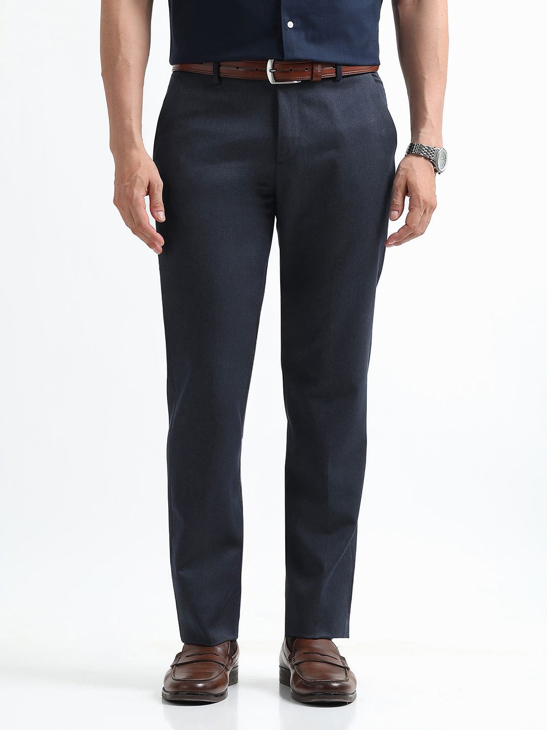 Arrow Men Hudson Tailored Fit Formal Trousers-picture-13