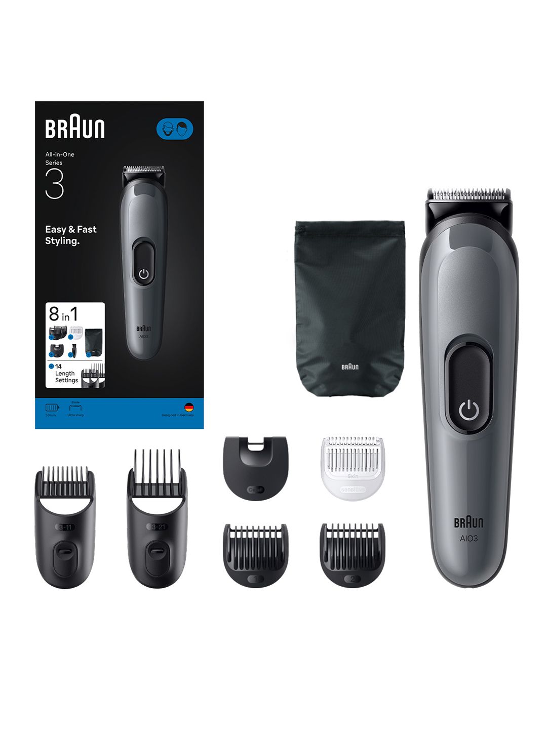 Braun Series 3 7-in-1 Grooming Kit Beard & Body Trimmer - Black-image-15