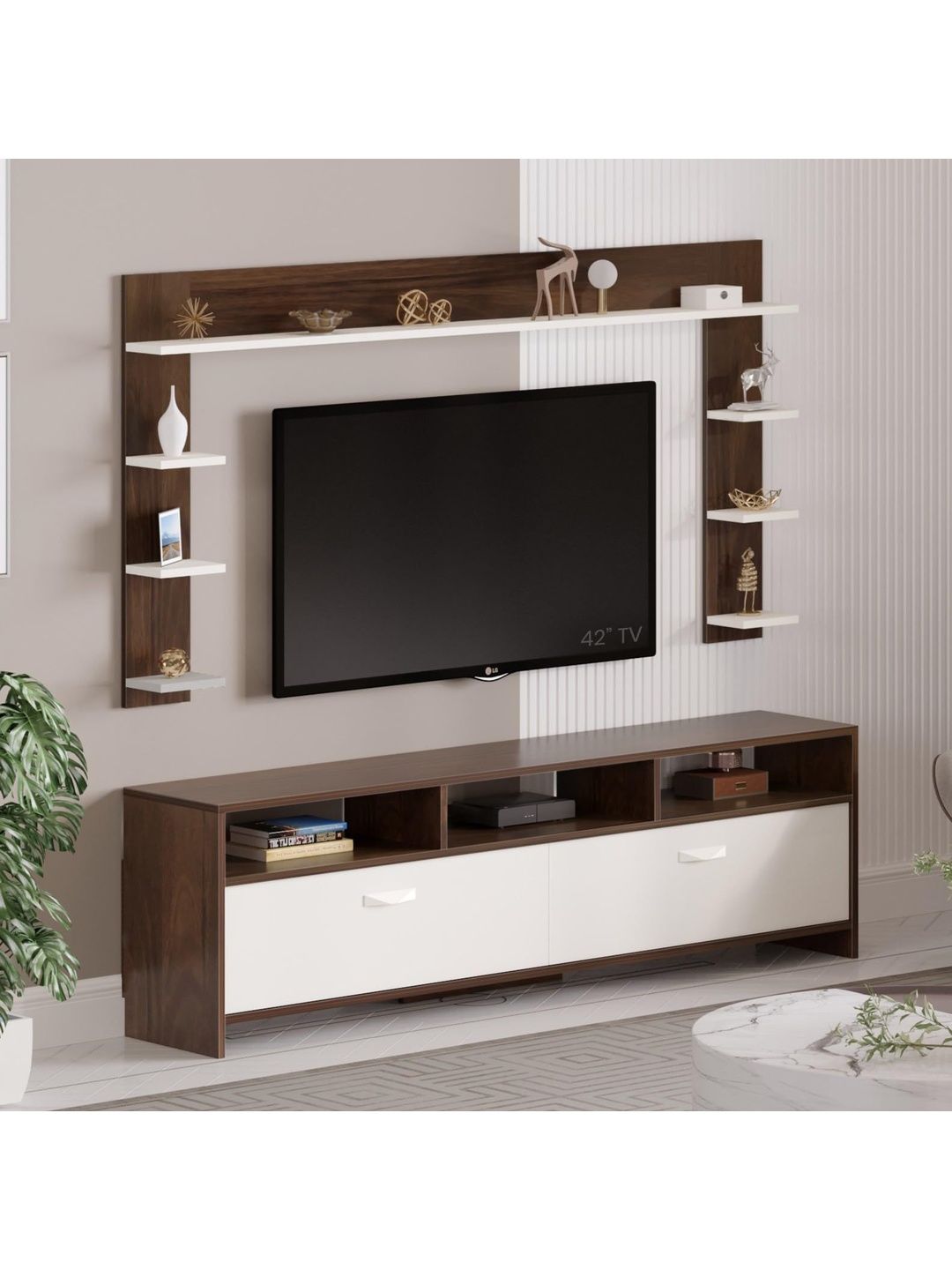 bluewud MDF TV Entertainment Unit