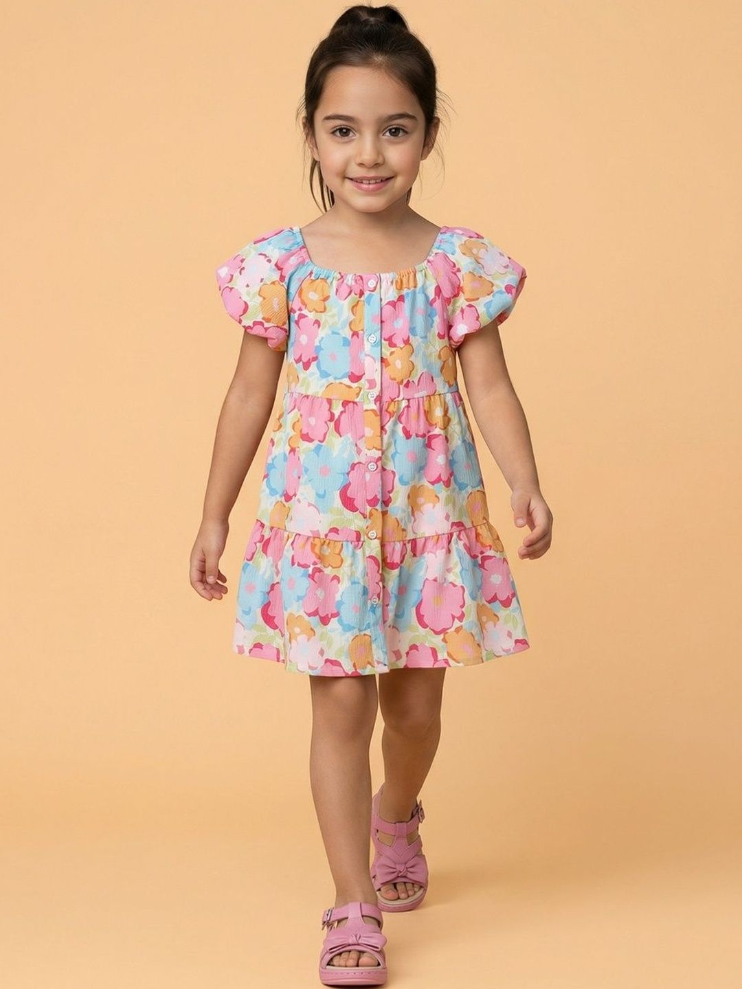 Nauti Nati Print A-Line Dress