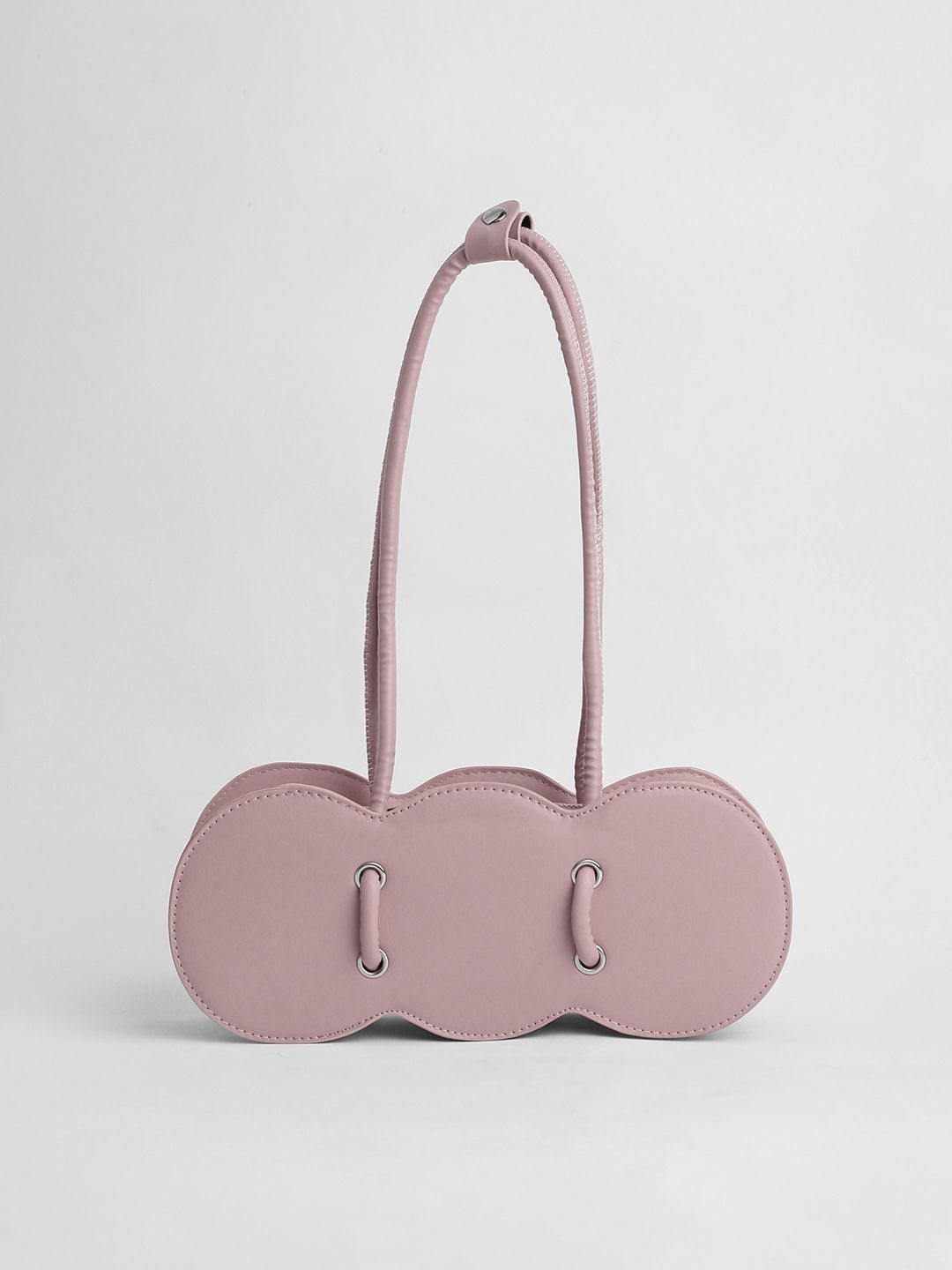 HAUTE SAUCE Leather Structured Handheld Bag