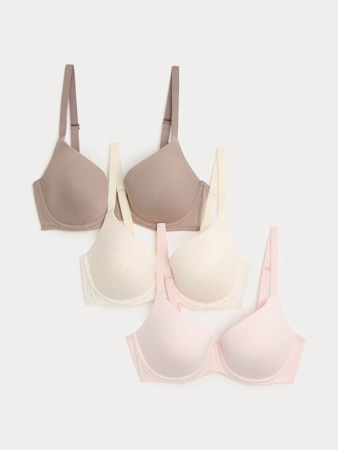 Marks & Spencer 3Pk Wired Full Cup T-Shirt Bras-picture-11