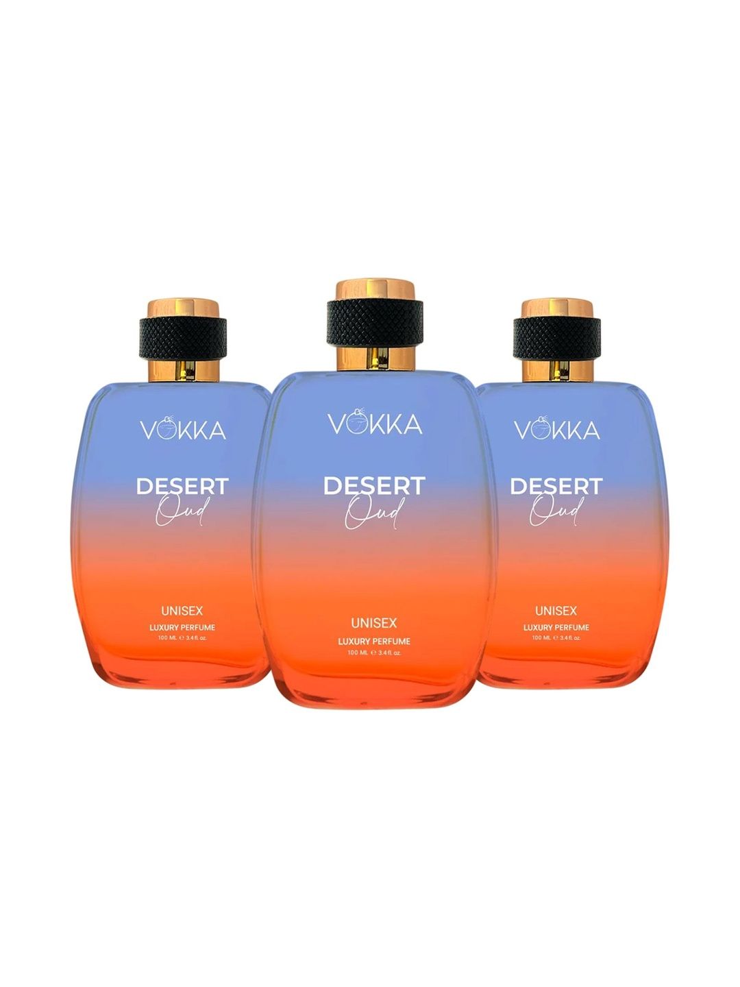VOKKA Set Of 3 Desert Oud Long Lasting Eau De Parfum - 100 ml Each-picture-49