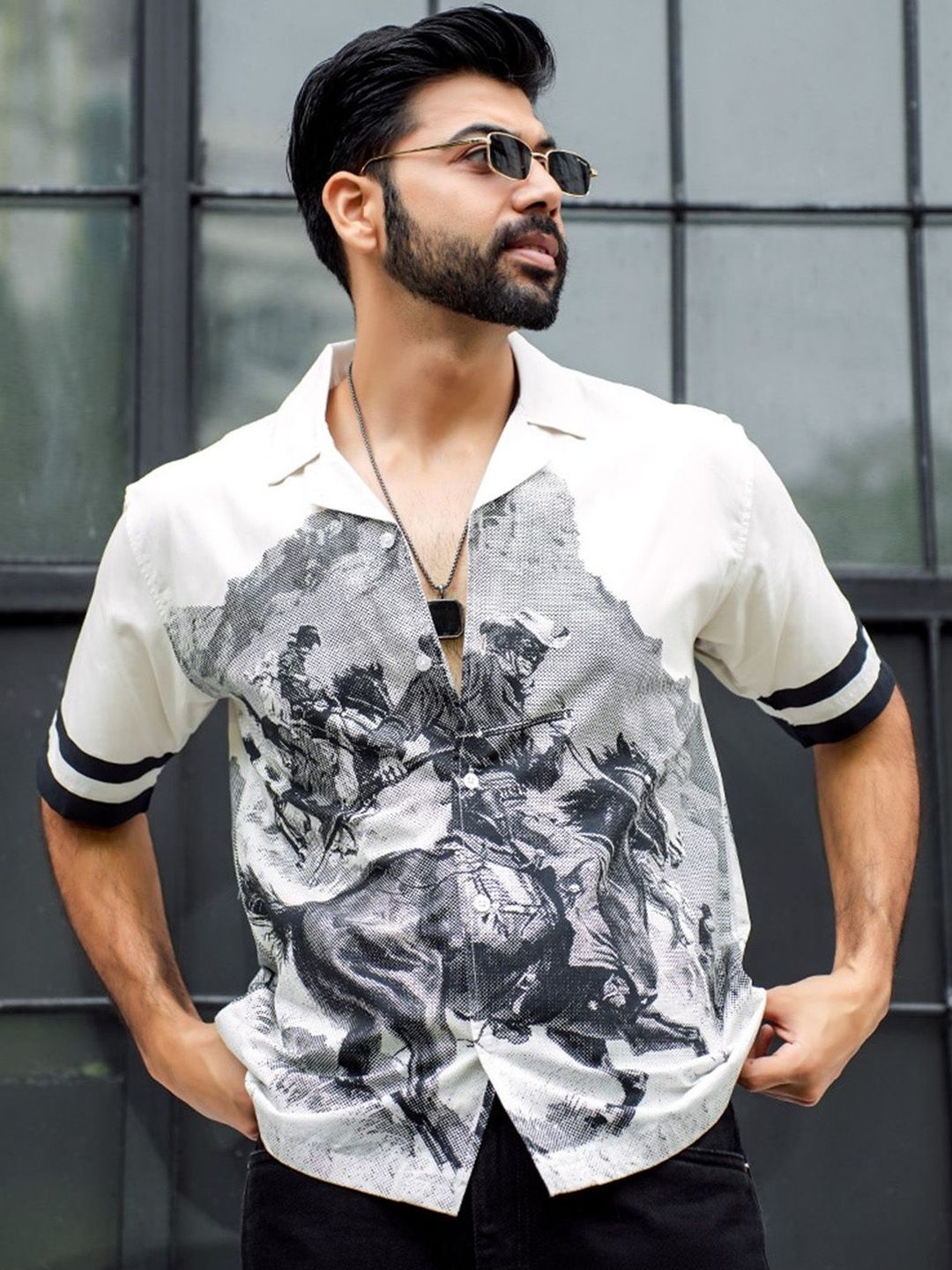 MyDesignation Men Relaxed Printed Casual Shirt-picture-19
