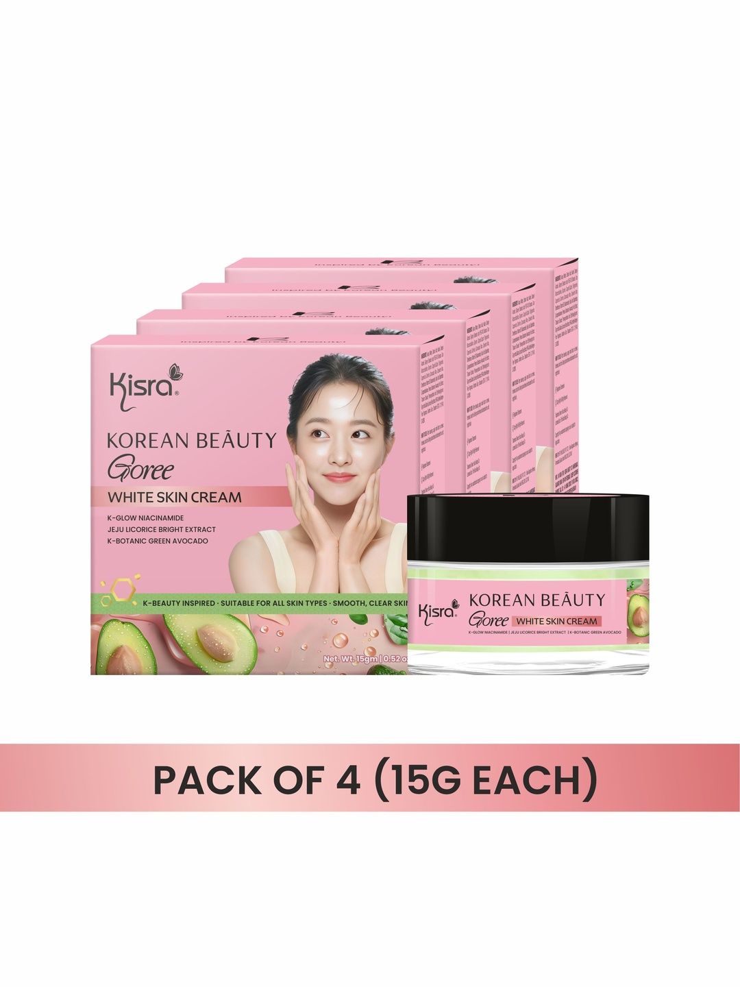 KISRA Set Of 4 Korean Beauty Glass Skin & Dark Spot Reduction Face Cream - 15 g Each-picture-42