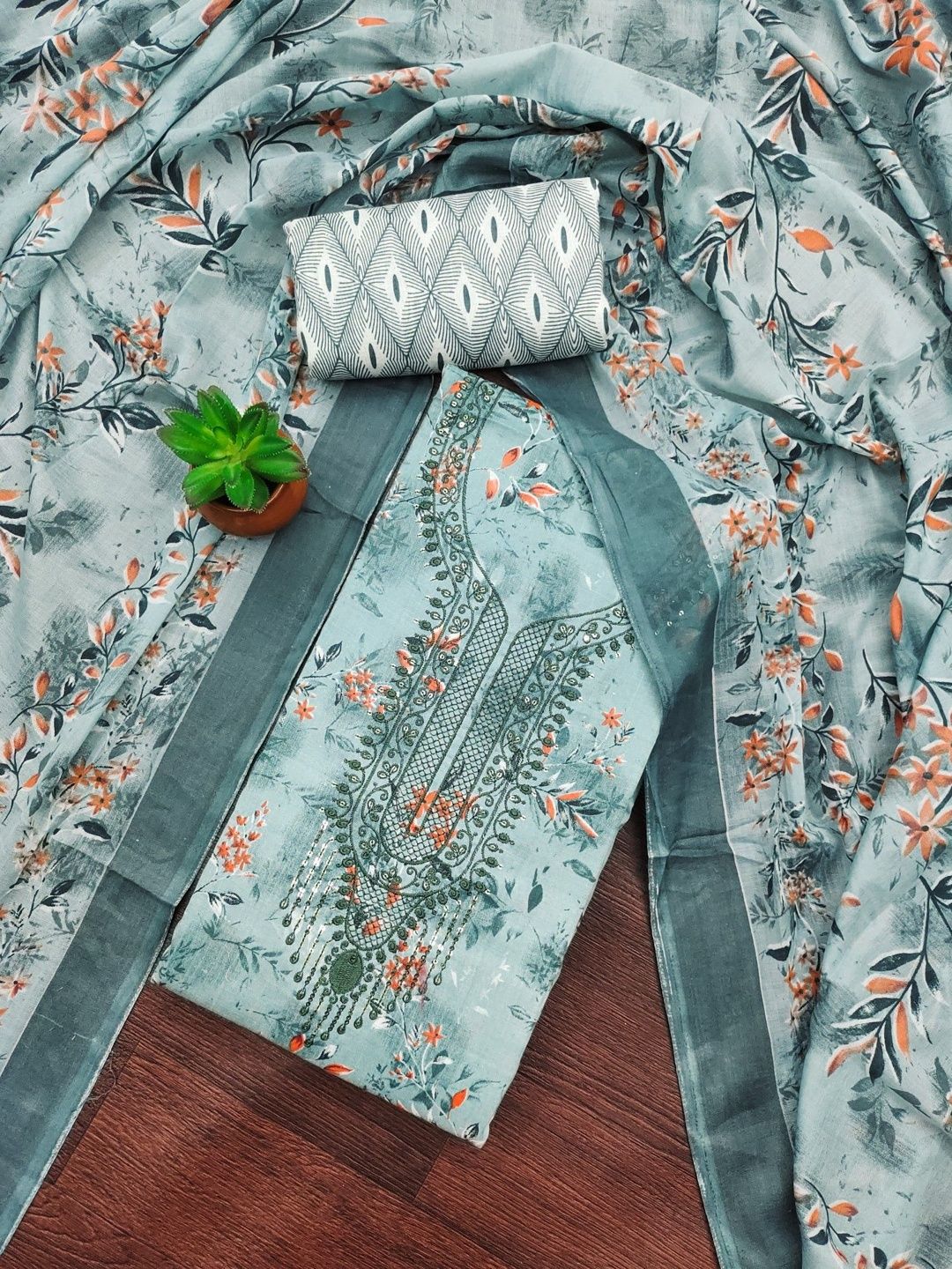 Dhaaga Ghar Printed Unstitched Dress Material-picture-40