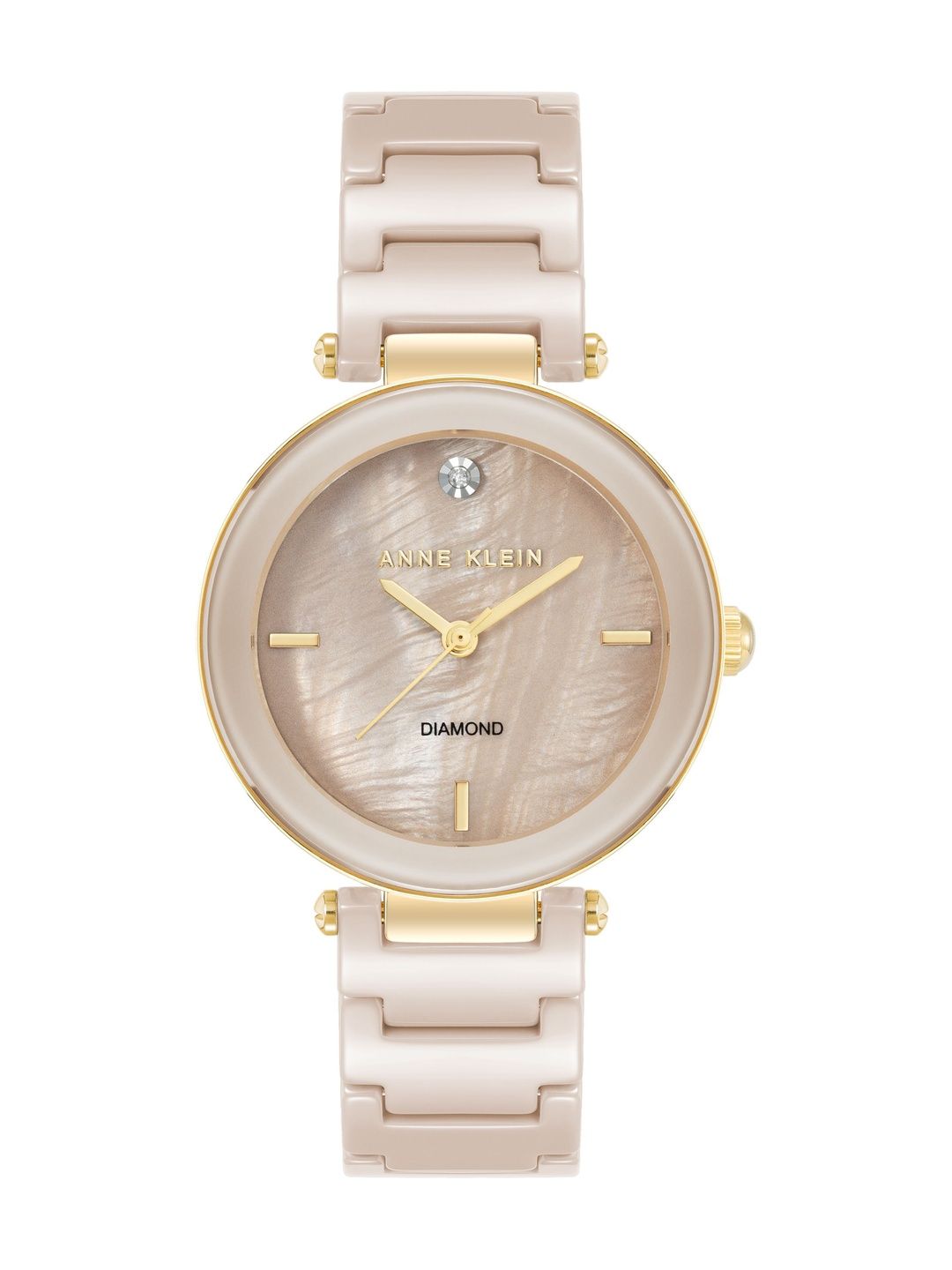 ANNE KLEIN Brass Mother of Pearl Dial & Ceramic Bracelet Style Straps Analogue Watch-picture-19