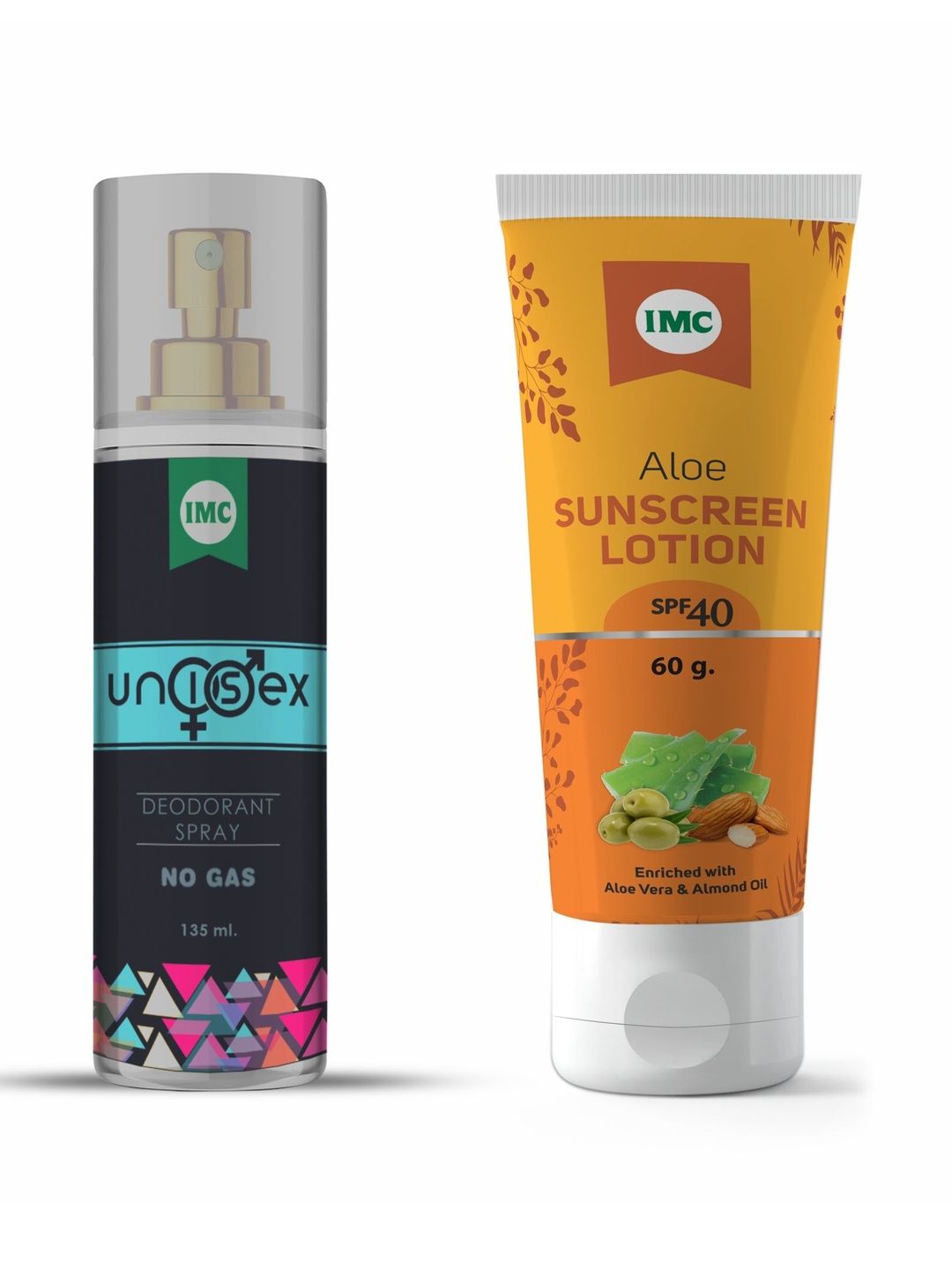 IMC Set Of 2 No Gas Deodorant Spray - 135 ml & Sunscreen Lotion SPF40 - 60 g-image-37