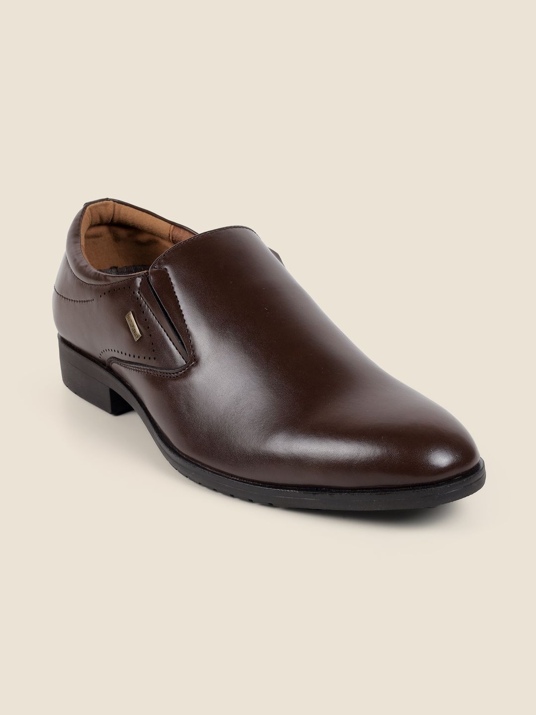 Metro Round Toe Slip-On Formal Shoes-image-11