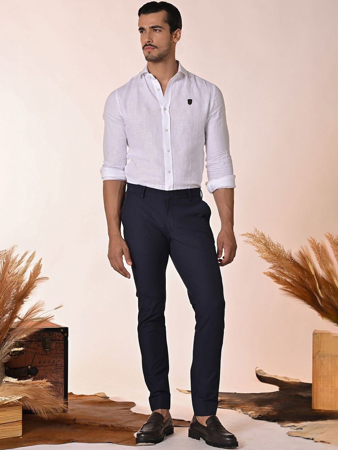 S&N by Shantnu Nikhil Men Slim Fit Trousers-picture-35