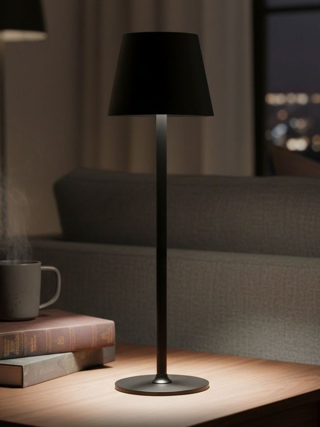 ELARE Multicoloured Metal Contemporary Frusturical Shaped Table Lamp with Bulb-picture-44