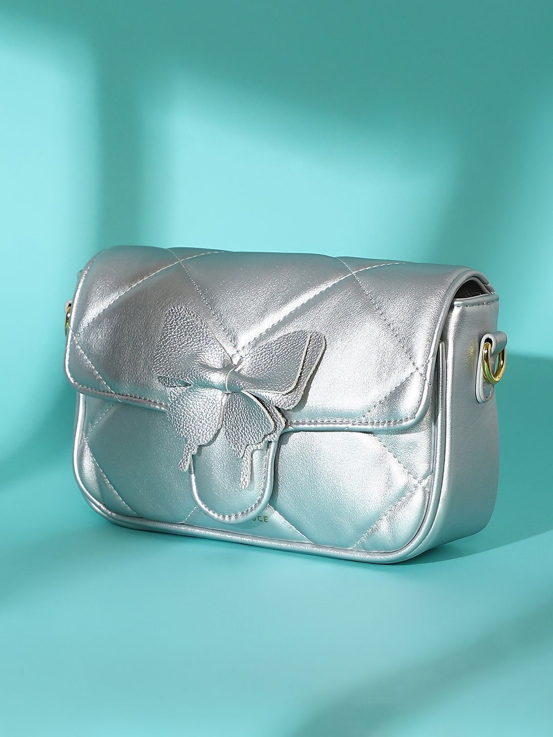 HAUTE SAUCE Leather Sling Bag with Quilted