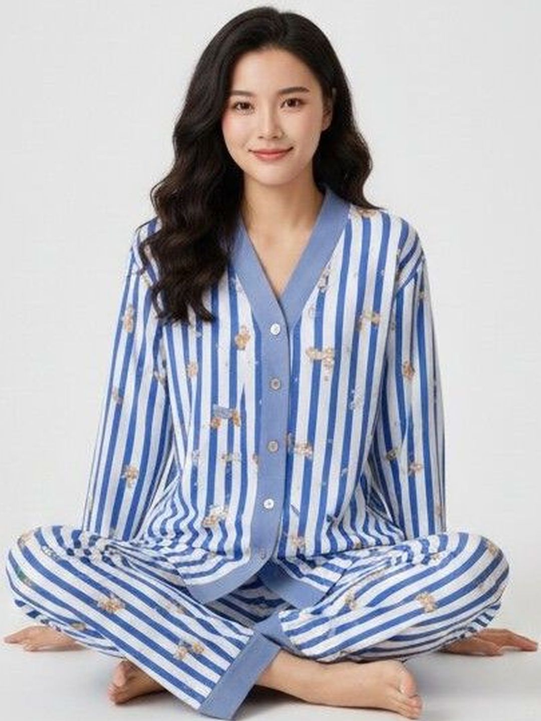 Lugo Women Printed Night suit