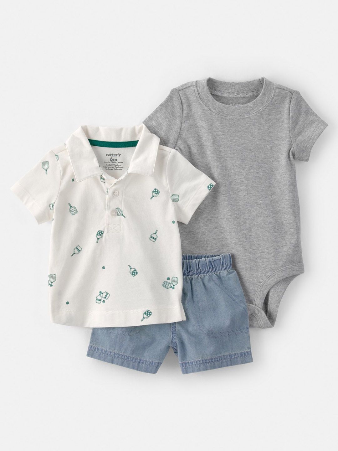 Carter's Boys Printed T-shirt with Shorts-picture-15
