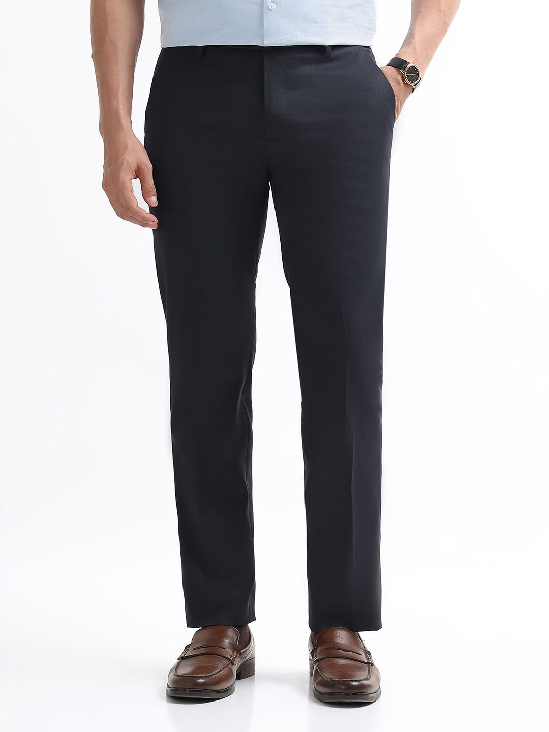 Arrow Men Hudson Tailored Fit Formal Trousers-picture-14