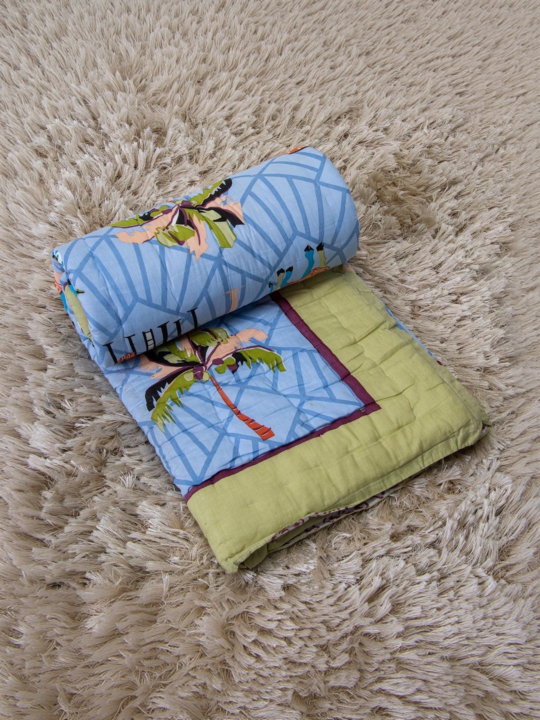 DMAASA Blue & Blue Mild Winter 500 GSM Quilt-image-29