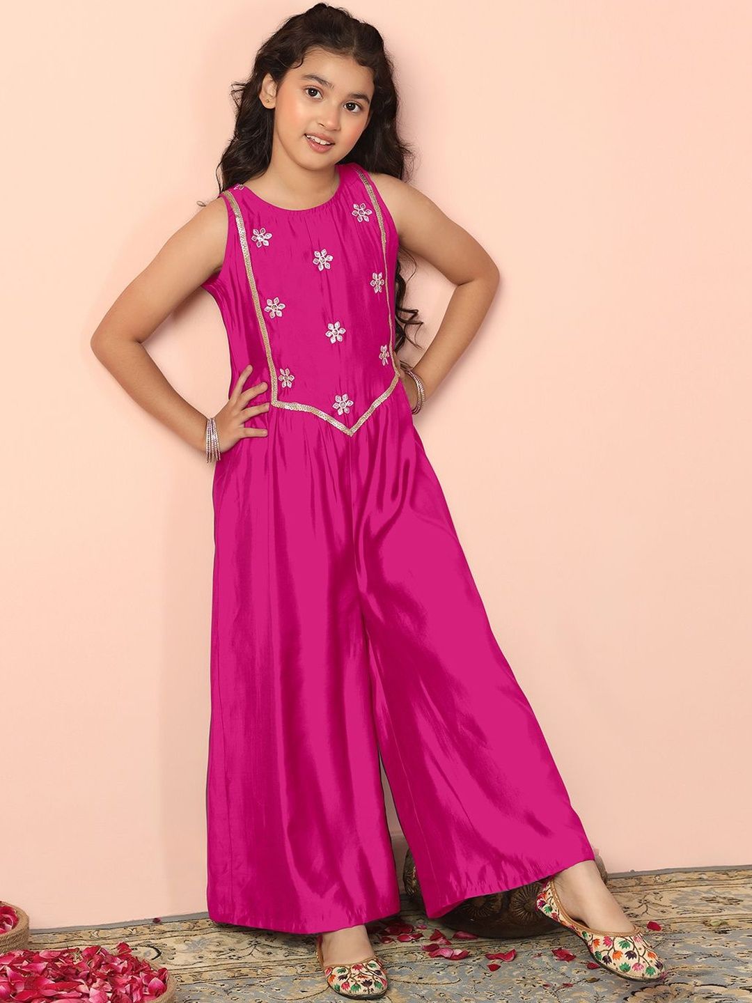 FASHION DREAM Girls Basic Jumpsuit with Embroidered-picture-17