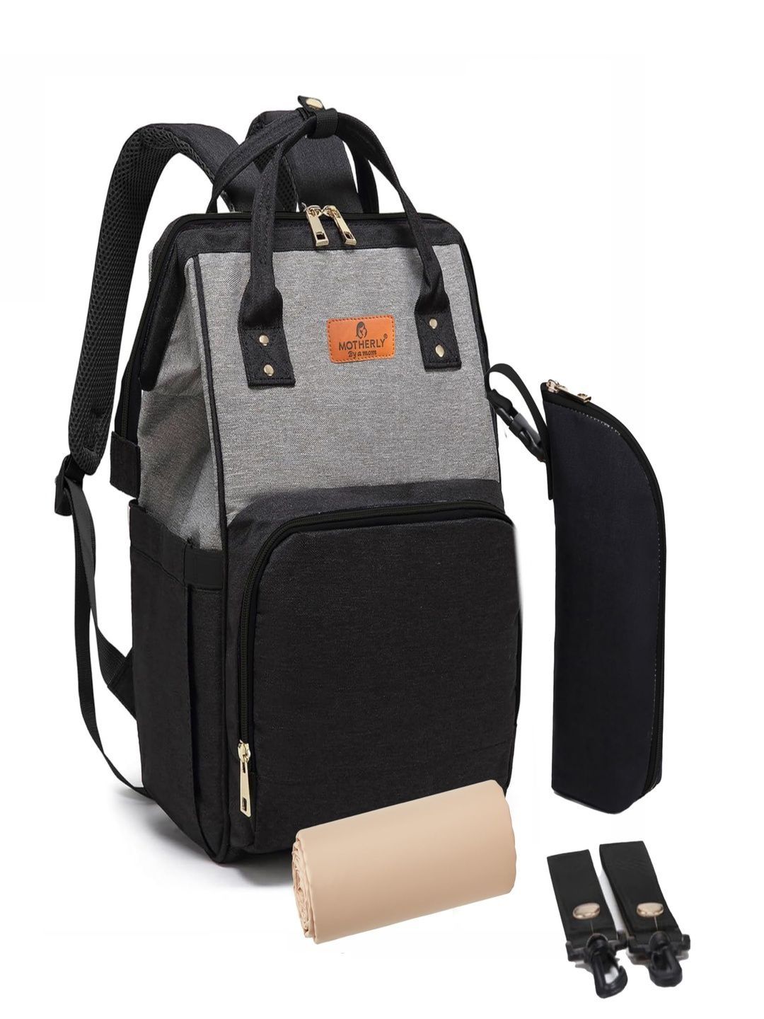 Motherly Crown Kids Fabric Water-Resistant Diaper Bag-picture-21