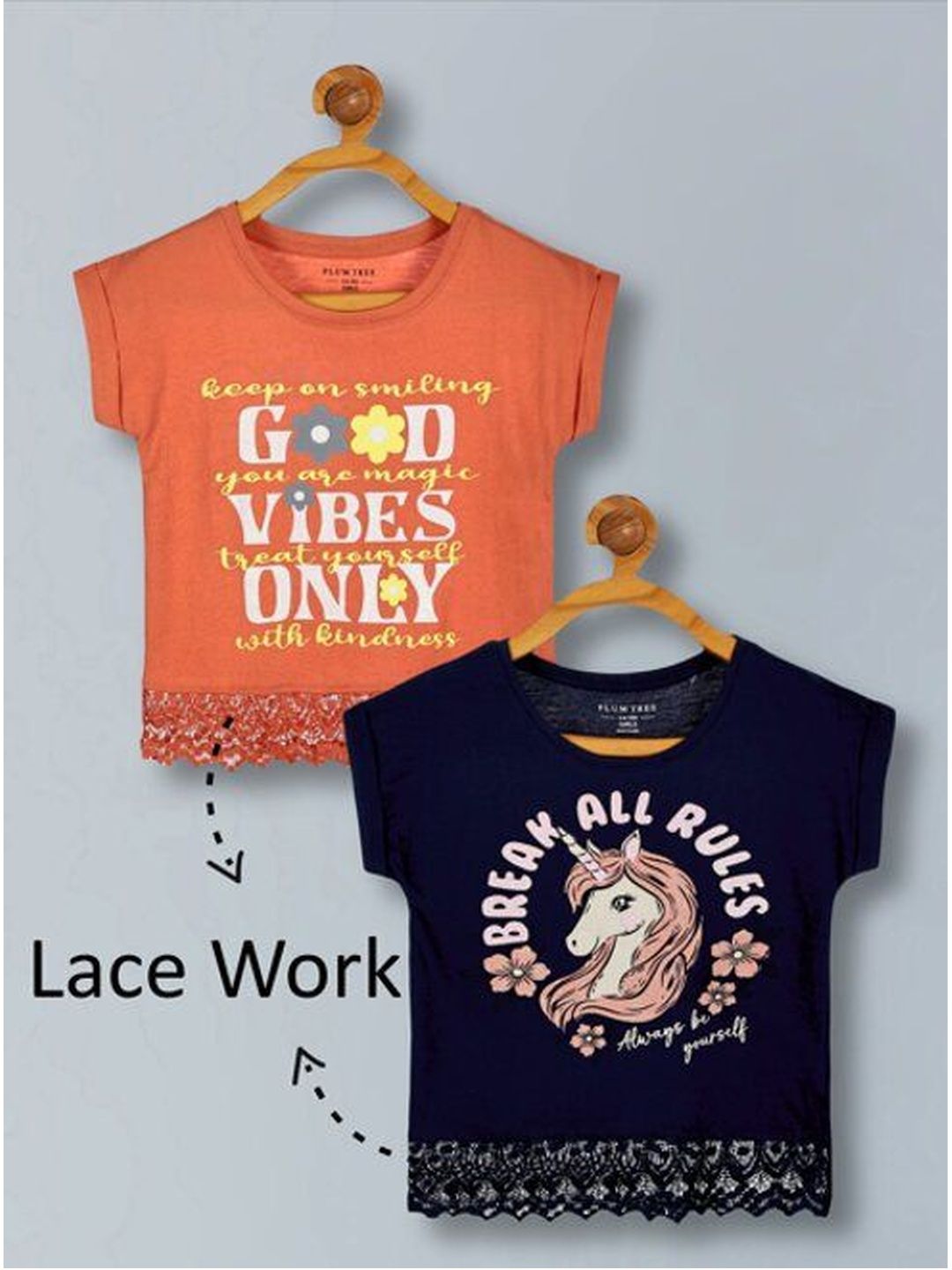 PLUM TREE Girls Cotton Tops-image-5