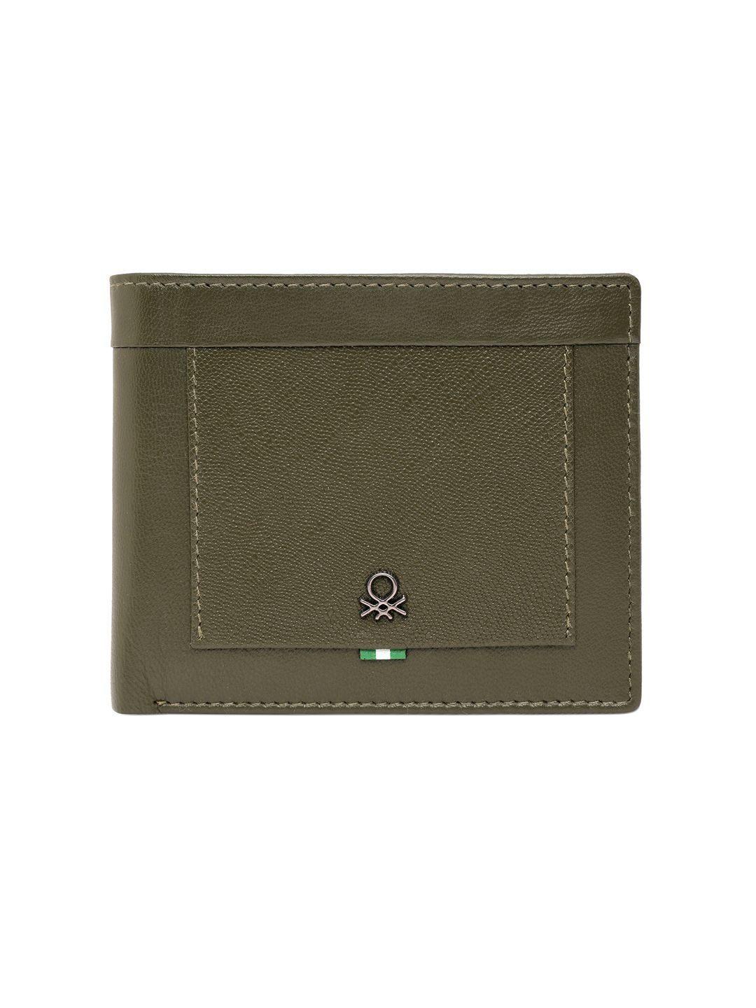 United Colors of Benetton Men Textured Leather Two Fold Wallet-picture-41