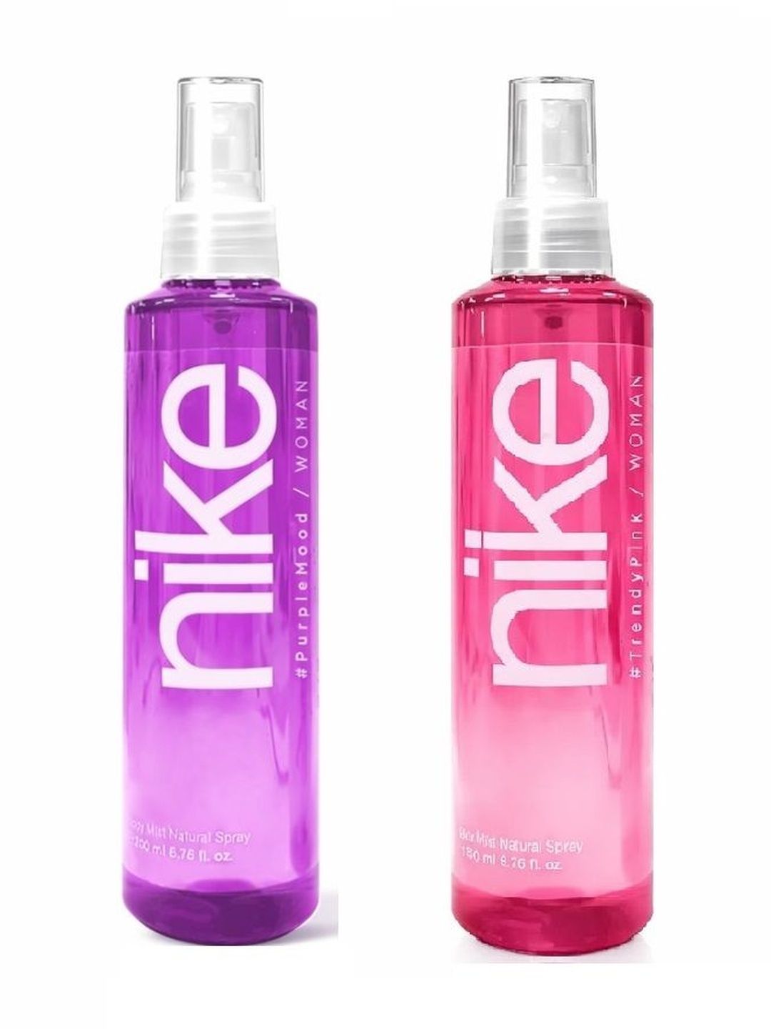 Nike Fragrances Set Of 2 Women Purple Mood & Trendy Pink Body Mist Spray- 200 ml Each-image-26