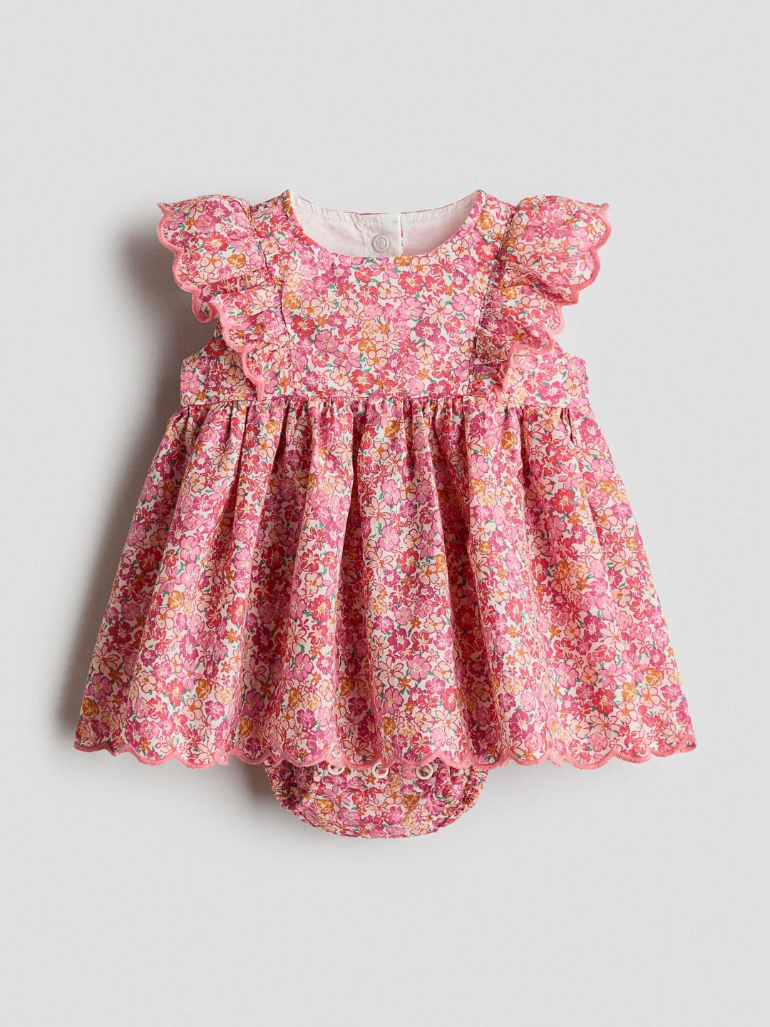 H&M Frill-trimmed bodysuit dress