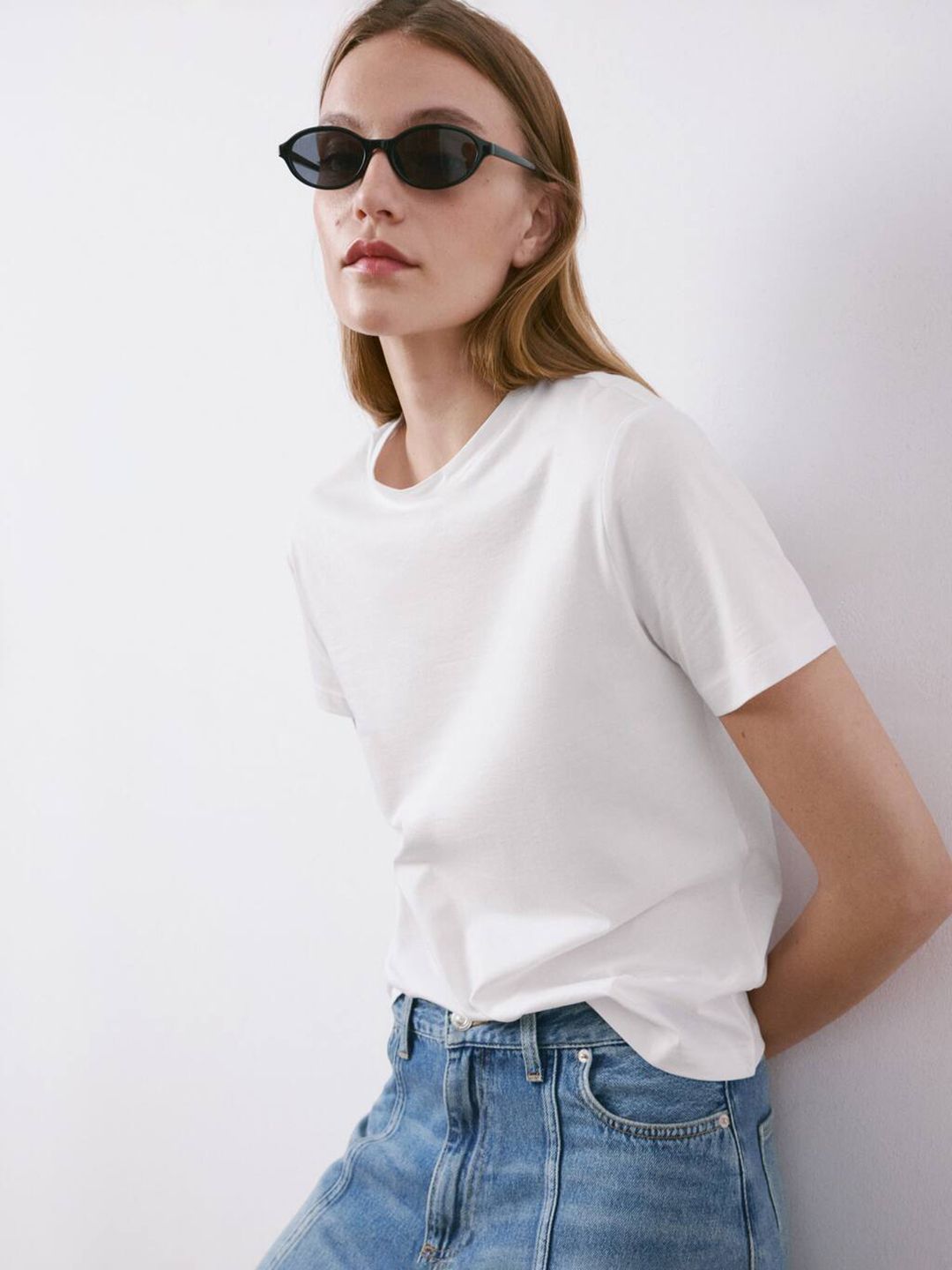 MANGO Pure Cotton T-shirt