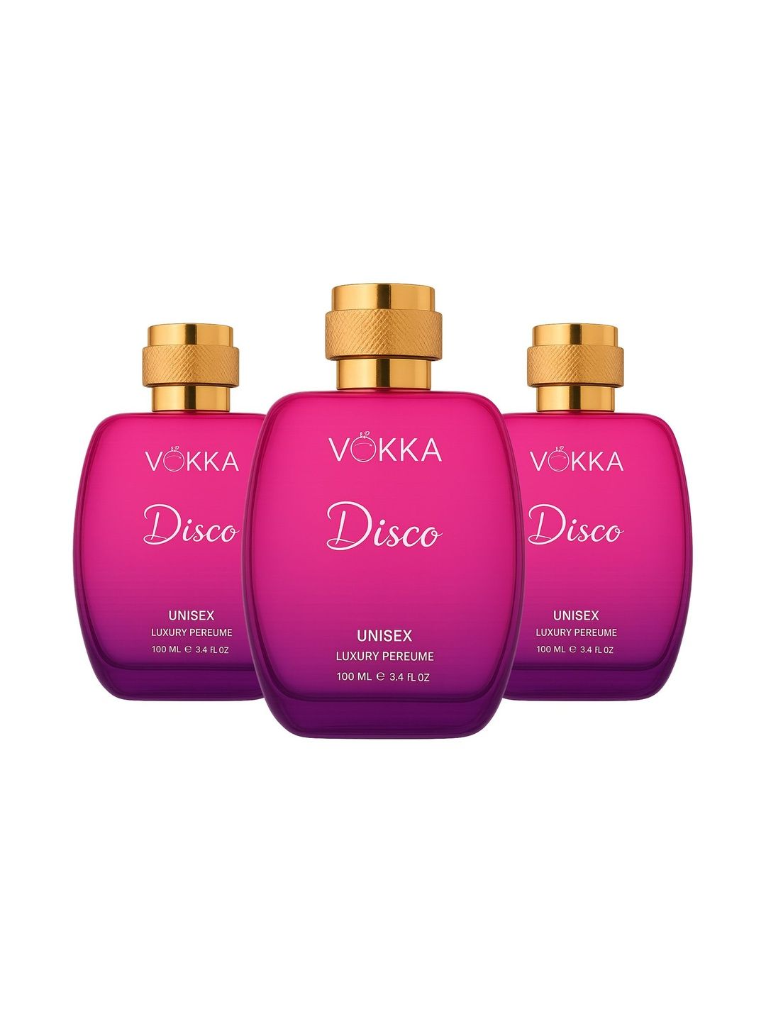 VOKKA Set Of 3 Disco Long Lasting Eau De Parfum - 100 ml Each-image-25
