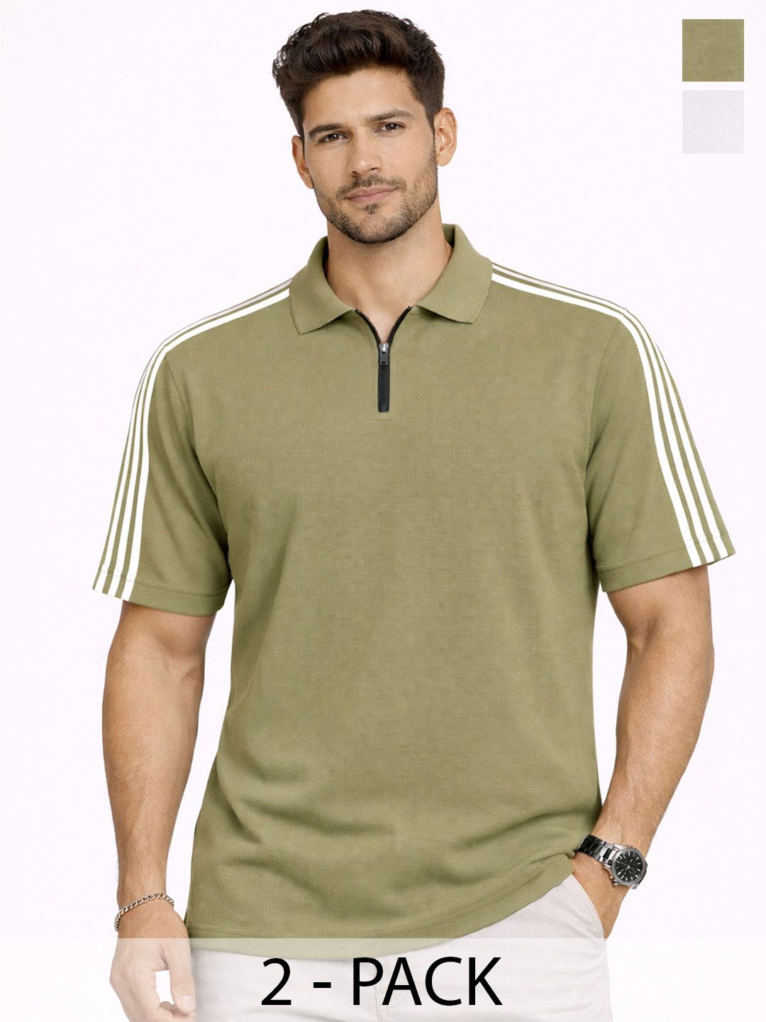 Organic Chics Men Polo Collar Regular Fit T-shirt-picture-21