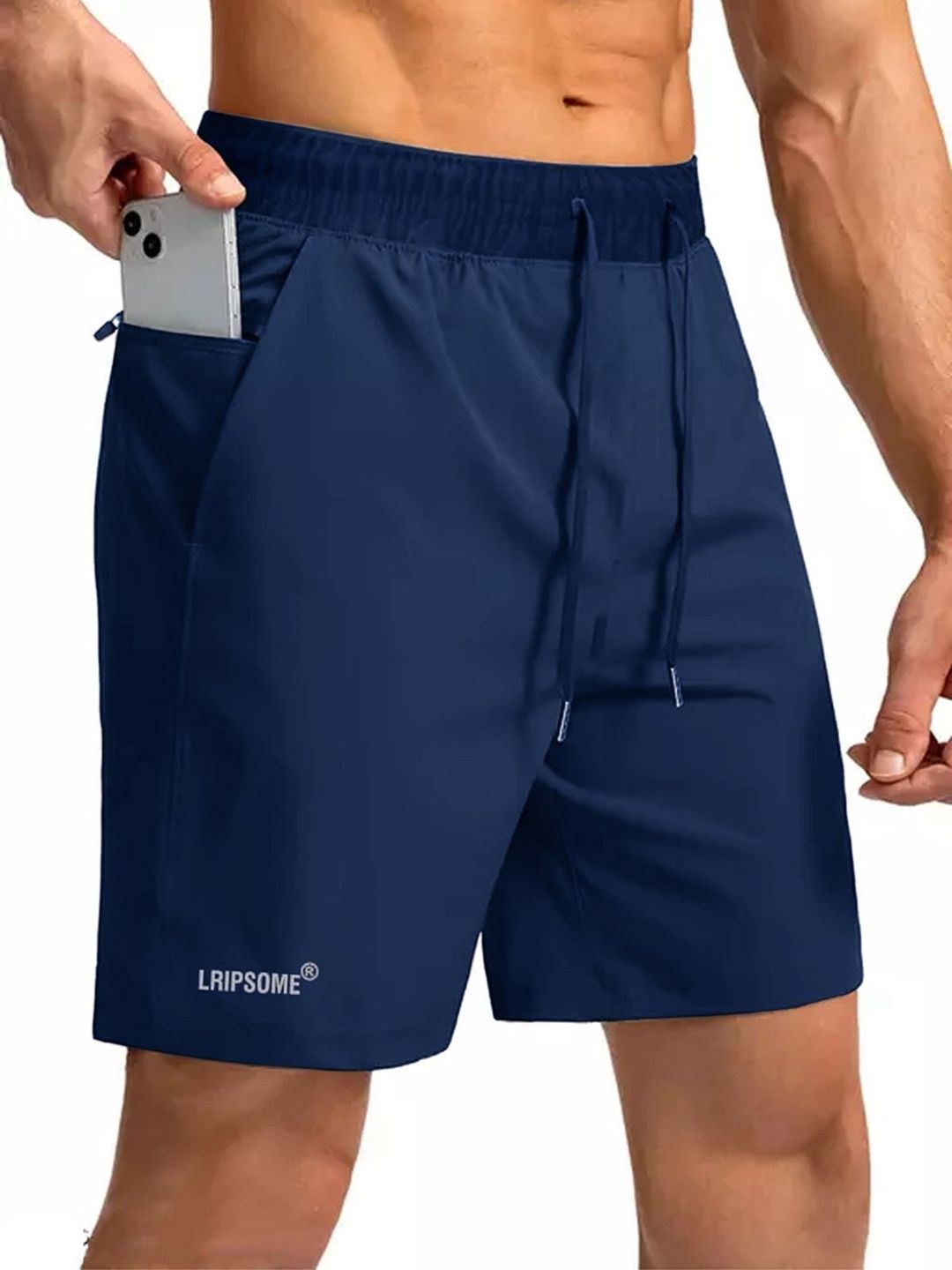 LRIPSOME Men Mid-Rise Running Sports Shorts-picture-33