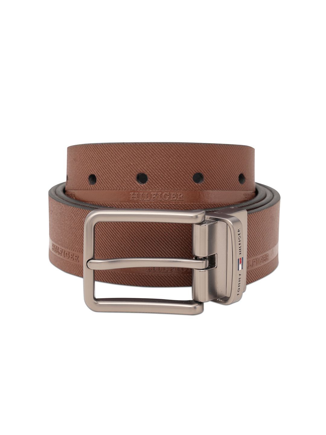 Tommy Hilfiger Men Textured Leather Reversible Belt-picture-49