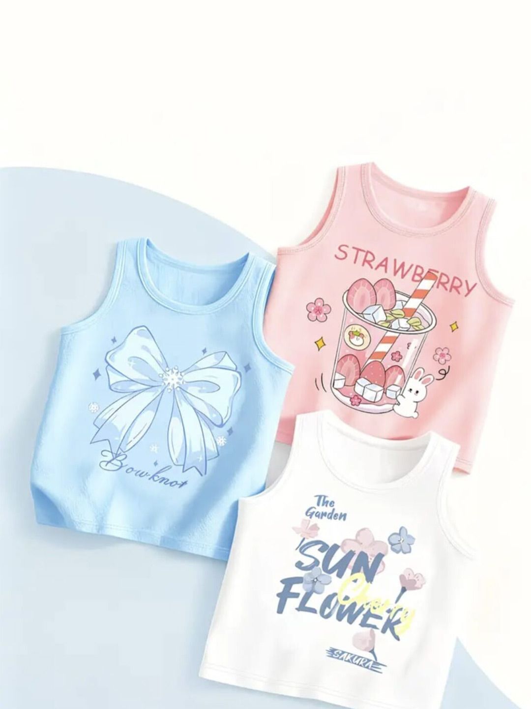 DAMN GUD DG Girls Set of 3 Printed T-shirt-picture-36