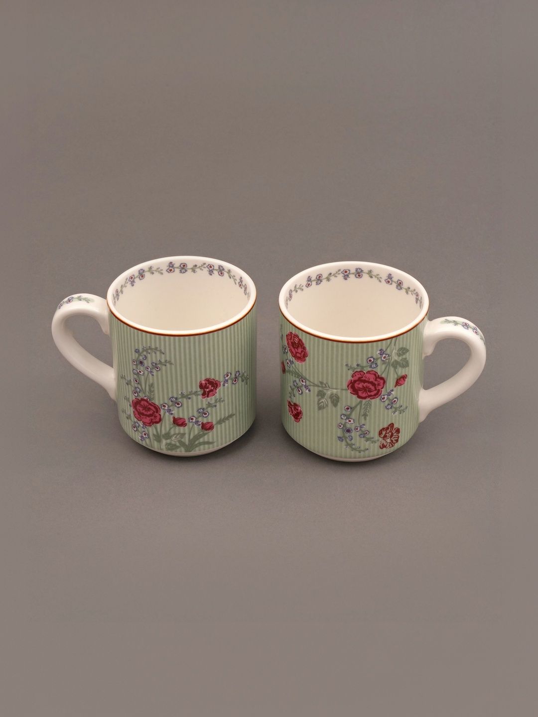 JAYPORE Multicoloured Floral Printed Porcelain Glossy Mugs Set of Cups and Mugs-picture-26