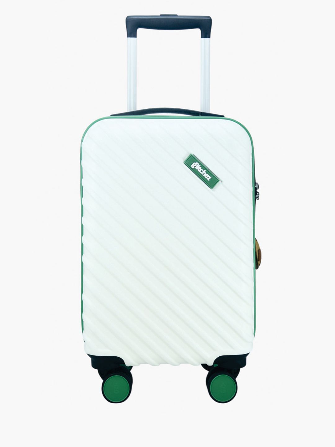 glitchez Self-Striped Hard Large Trolley Suitcase - Volume 85 L-image-18