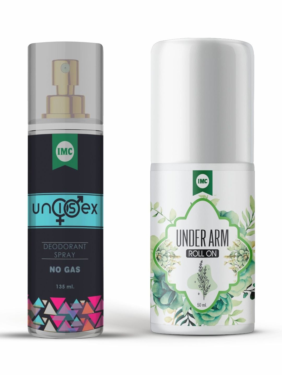 IMC Set Of 2 No Gas Deodorant Spray - 135 ml & Underarm Roll On - 50 ml-picture-30