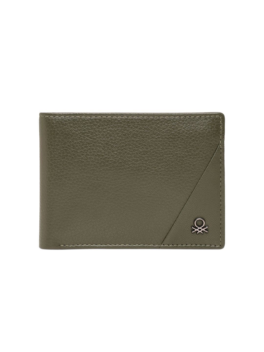 United Colors of Benetton Men Textured Leather Two Fold Wallet-picture-30