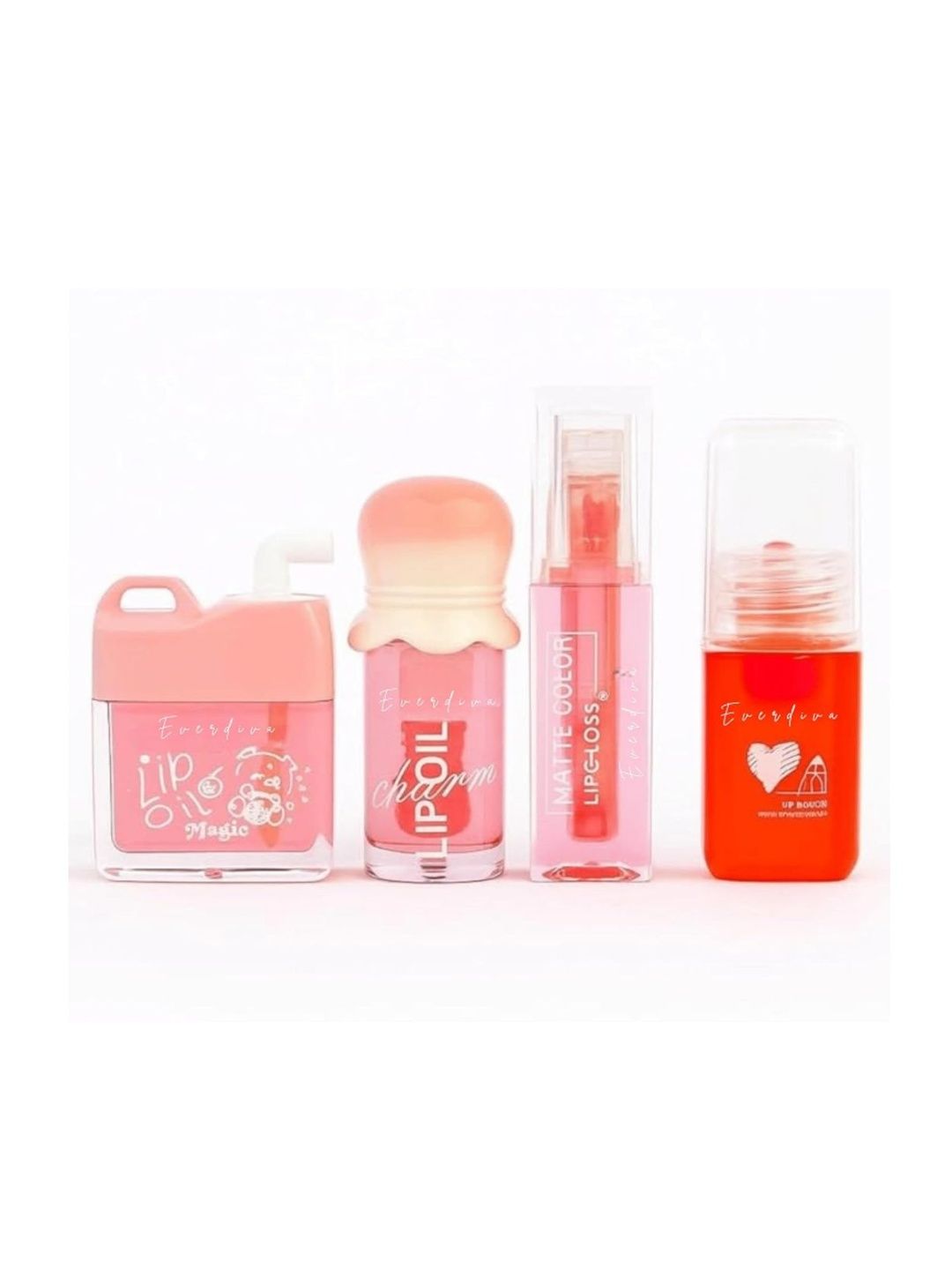 everdiva Set Of 4 Mini Lip Gloss - 5 ml Each-image-38