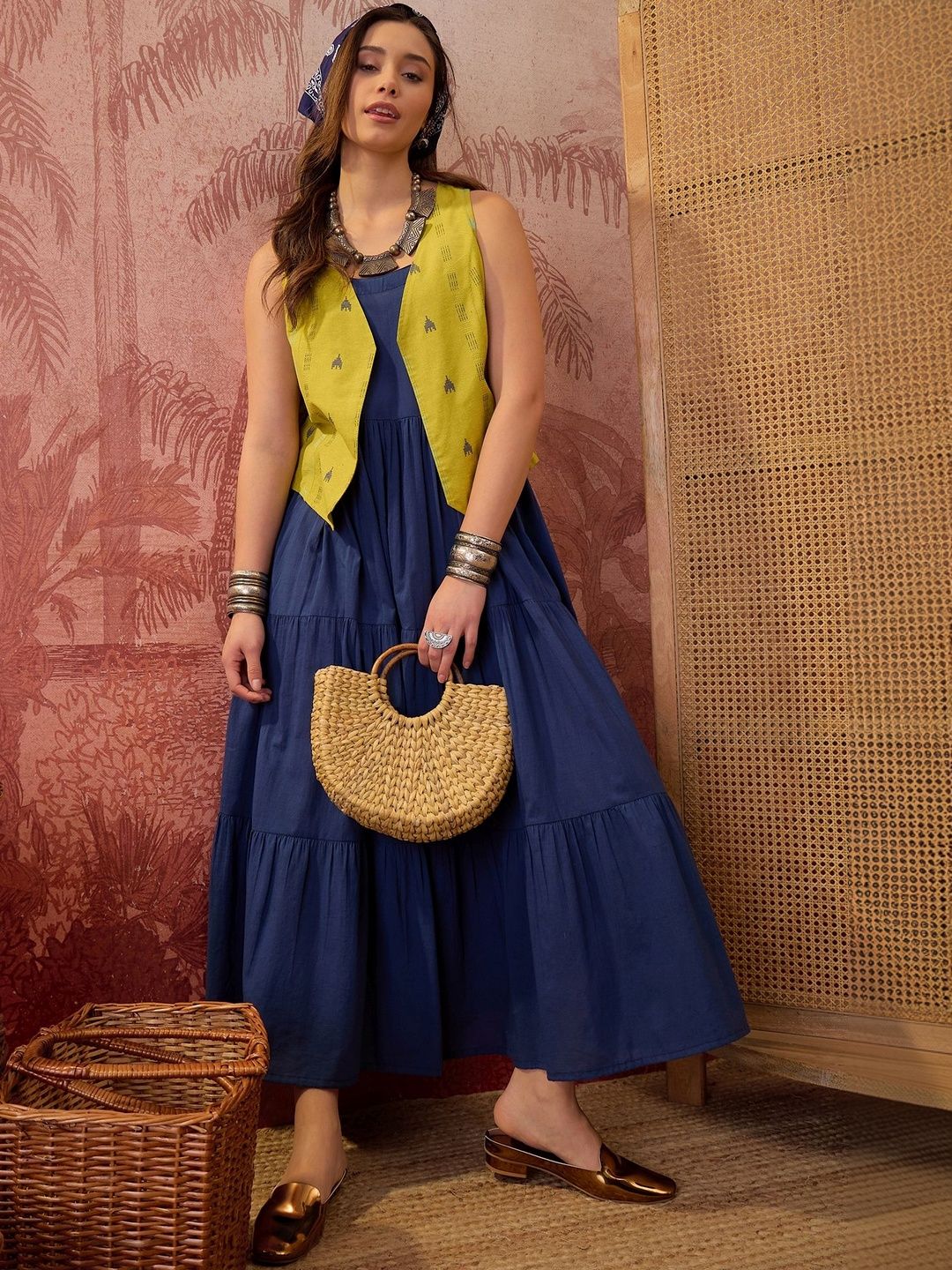 Sangria Shoulder Straps Fit and Flare Maxi Dresses-image-44