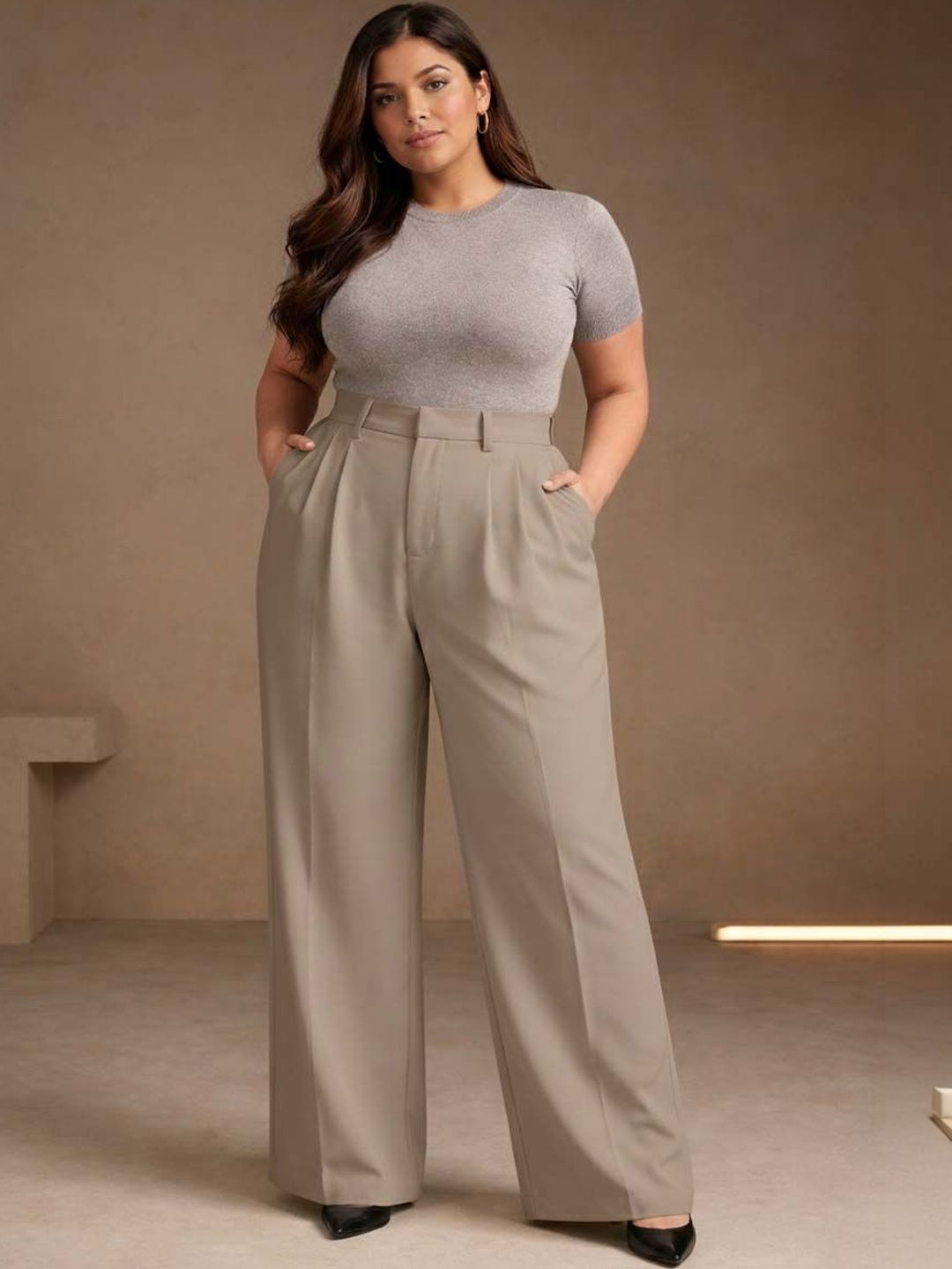 Stylecast X Kotty Women Solid Formal Trousers-picture-15