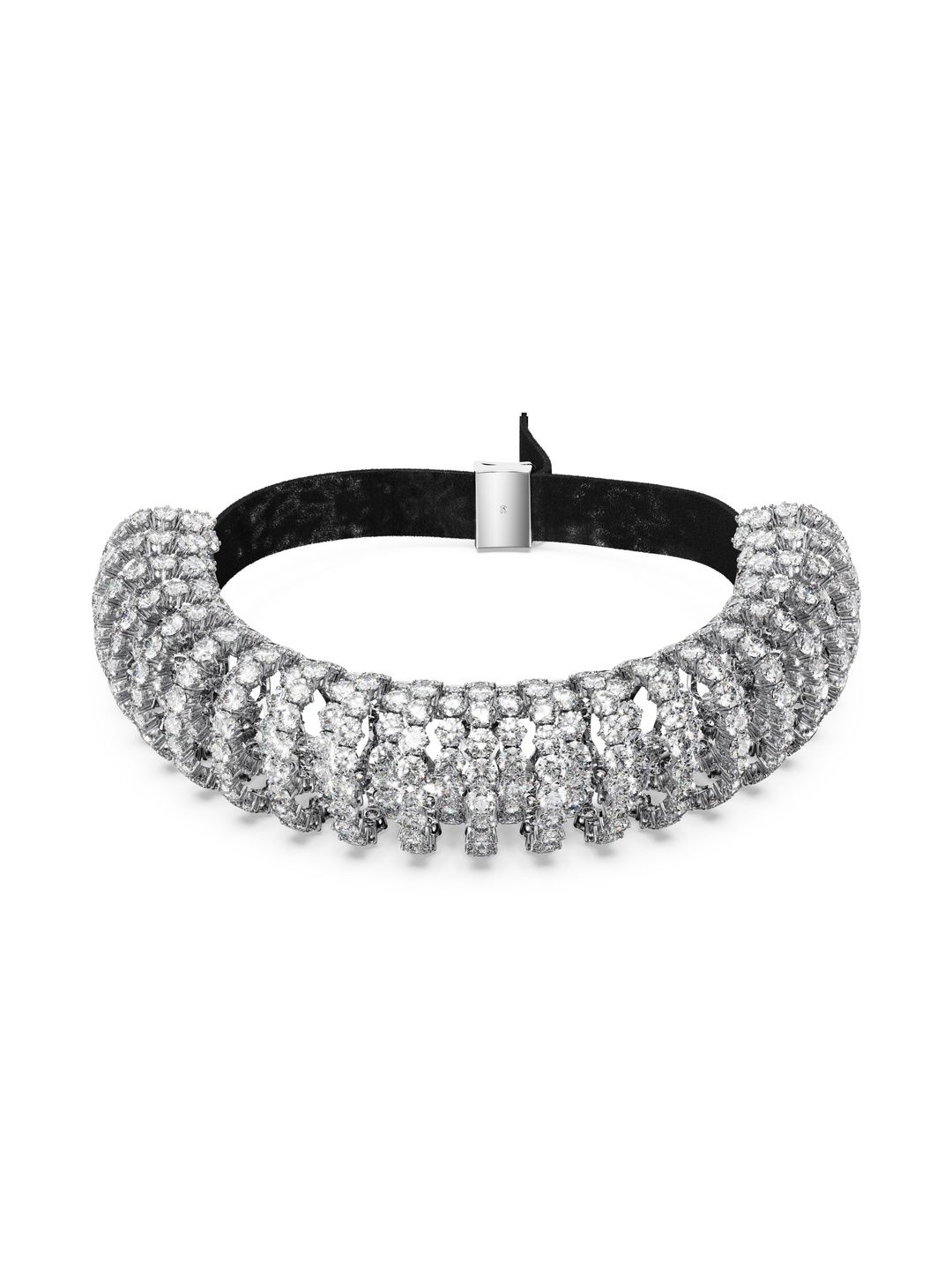 SWAROVSKI Rhodium-Plated Zircon Stone Studded Necklace-picture-16