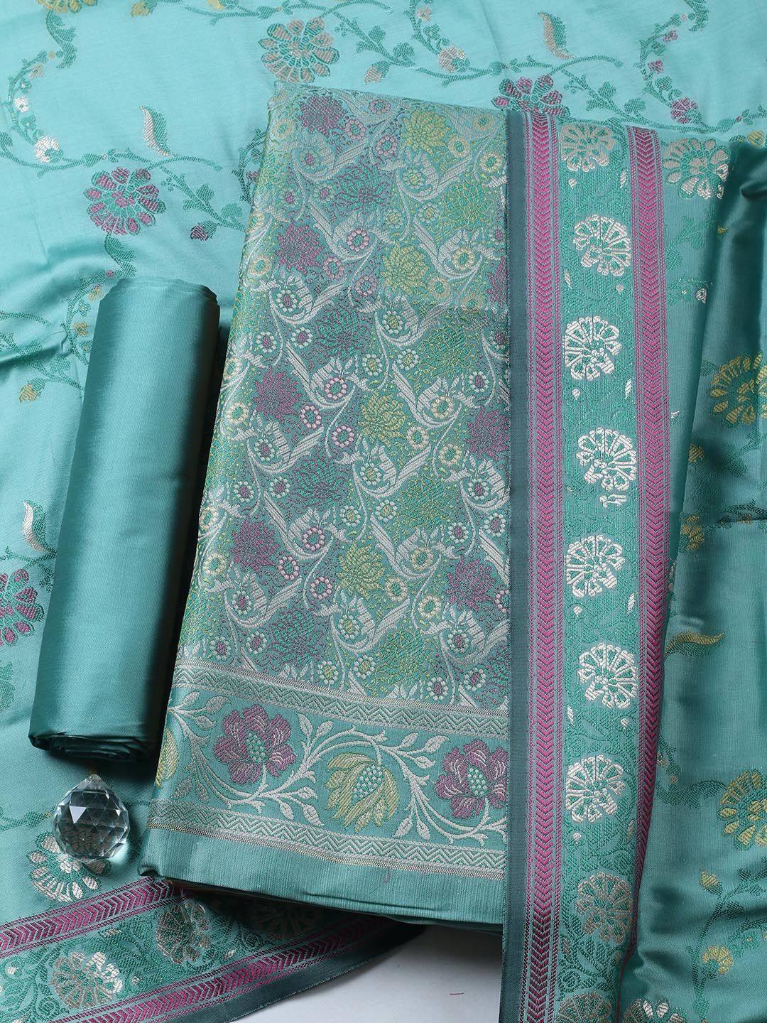 Meena Bazaar Unstitched Dress Material-picture-18