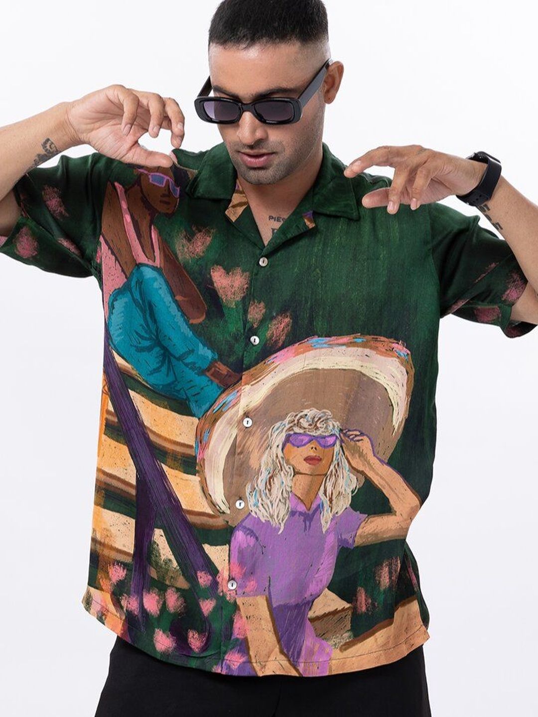 AURGE Men Printed Casual Shirt-image-43
