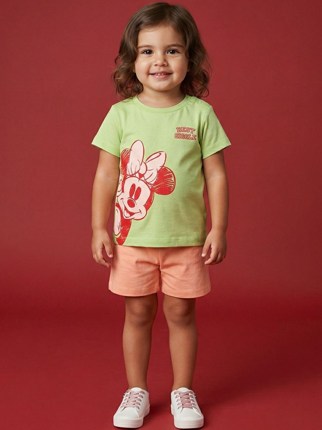 Nauti Nati Girls Graphic Printed Round Neck Cotton T-shirt With Short-picture-10