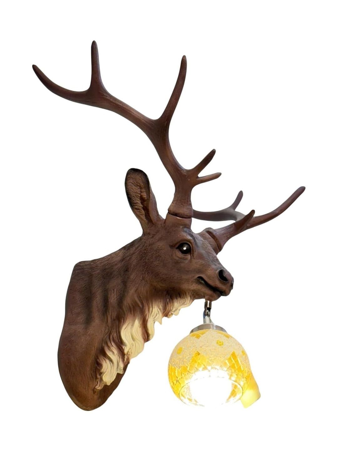 DA DECOR HUB Brown Ceramic Wall Lamp-image-26