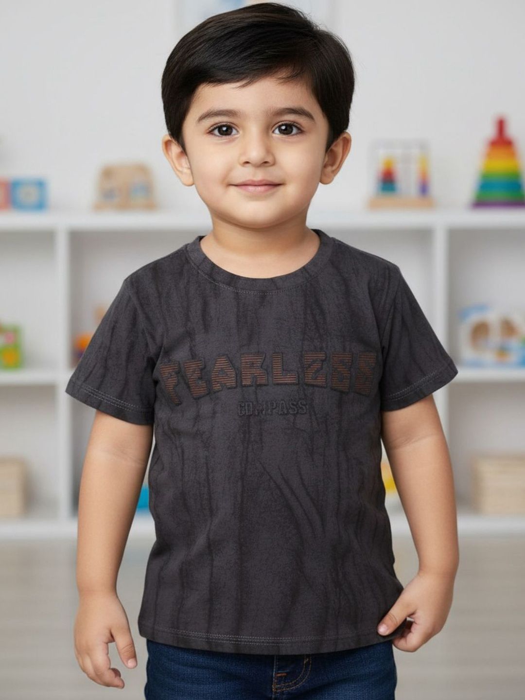 V-Mart Boys Printed T-shirt