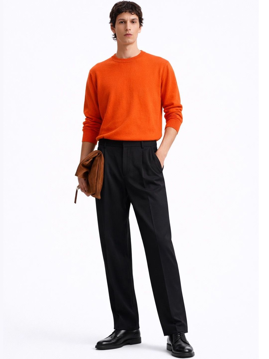 PresiClo Men Loose Fit Wrinkle Free Pleated Trousers-picture-36