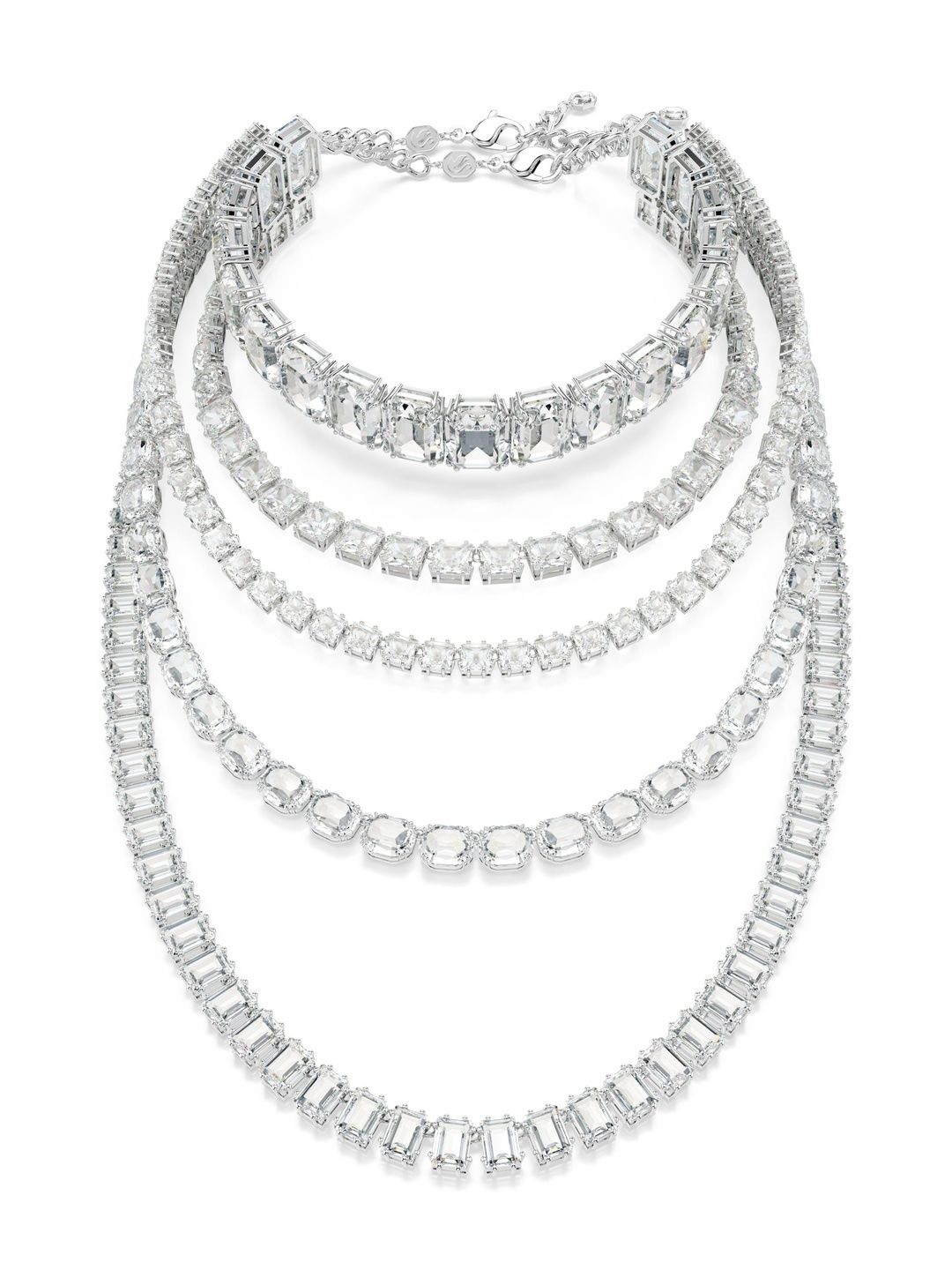 SWAROVSKI Rhodium-Plated Crystals Stone Studded Necklace-picture-13
